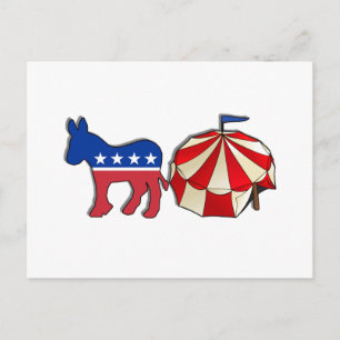 Demokrat Donkey Circus Postkarte