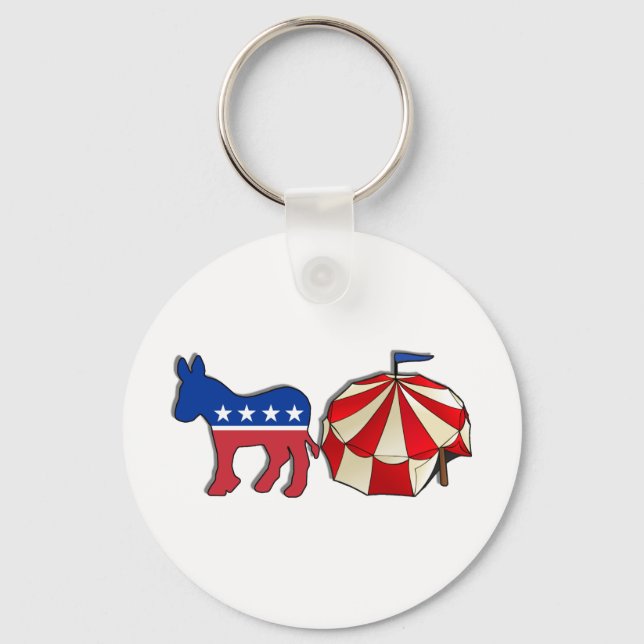 Demokrat Donkey Circus Schlüsselanhänger (Vorderseite)