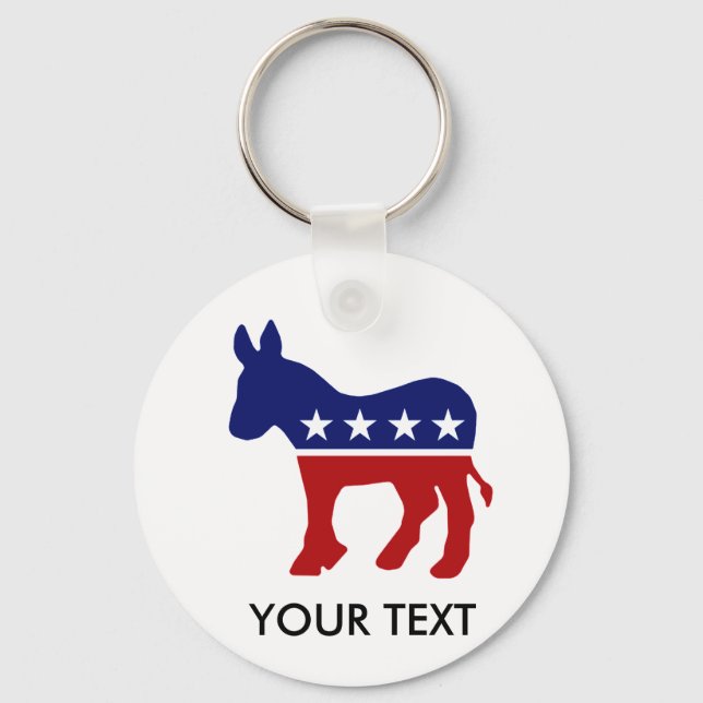 Demokrat Donkey / DNC Donkey Schlüsselanhänger (Vorderseite)