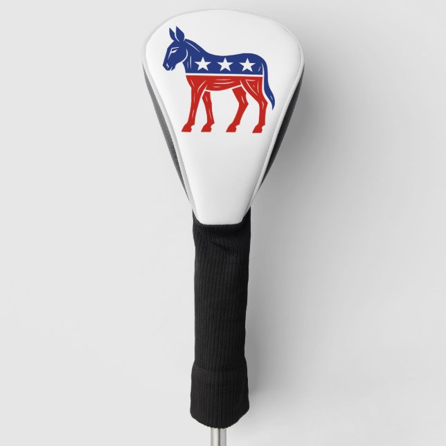 Demokrat Donkey Golf Driver Cover Golf Headcover (Vorderseite)
