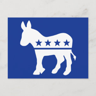 Demokrat Donkey Postcard Postkarte