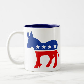 Demokrat Donkey Zweifarbige Tasse
