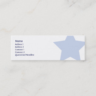 Demokrat - dünn mini visitenkarte