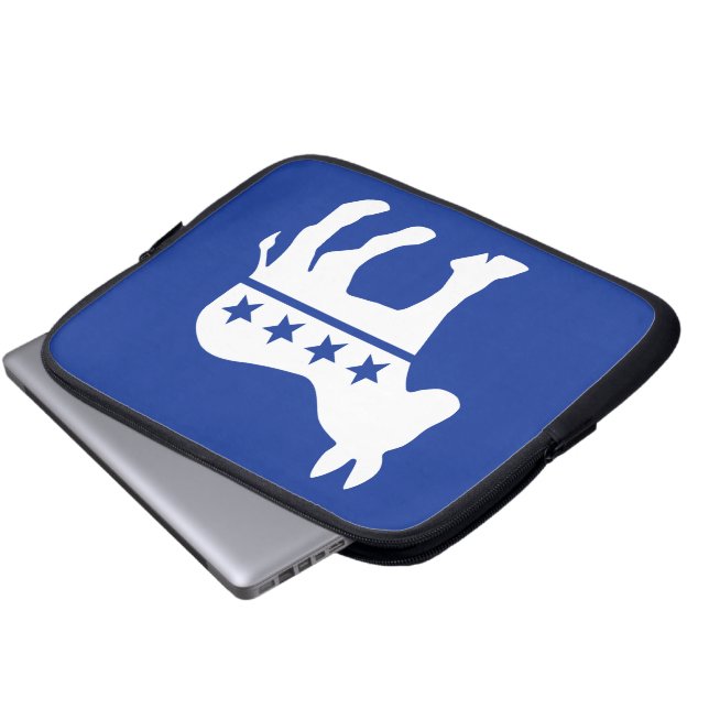 Demokrat-Esel-Laptop-Hülse Laptopschutzhülle (Vorne Knopf)
