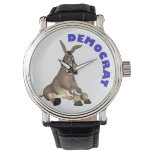Demokrat-Esel-Uhr Armbanduhr