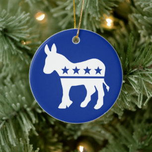 Demokrat-Esel-Verzierung Keramik Ornament