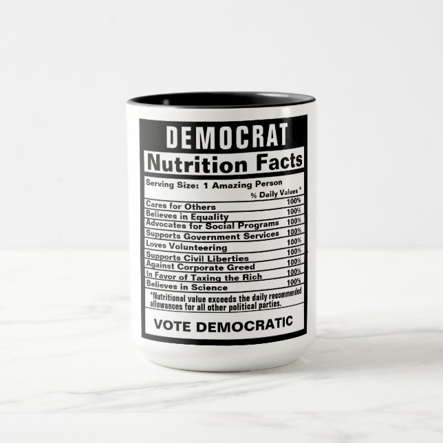 Demokrat Funny Gift Tasse (Zentrum)