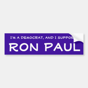 Demokrat für Ron Paul Autoaufkleber