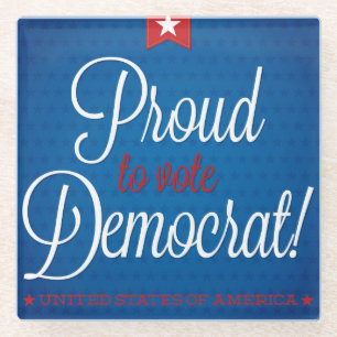 Demokrat Glasuntersetzer