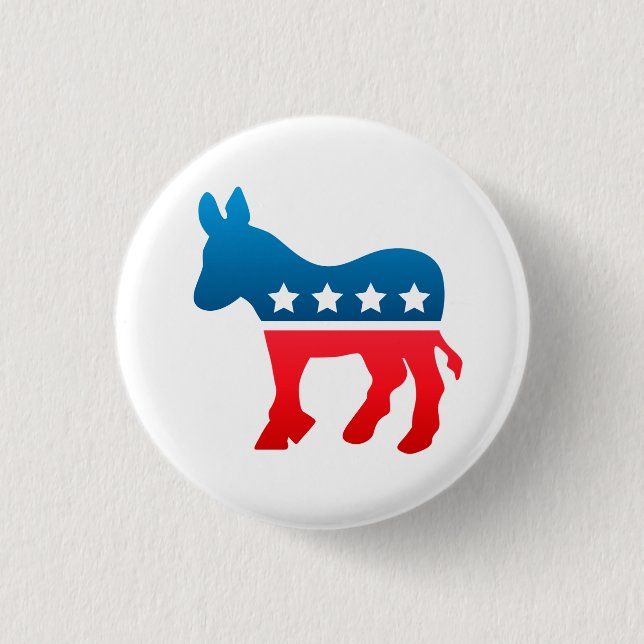Demokrat-Knopf Button (Vorderseite)