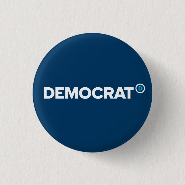 Demokrat-Knopf Button (Vorderseite)