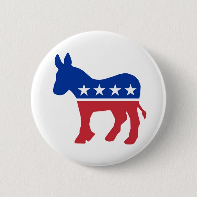 Demokrat-Knopf Button (Vorderseite)