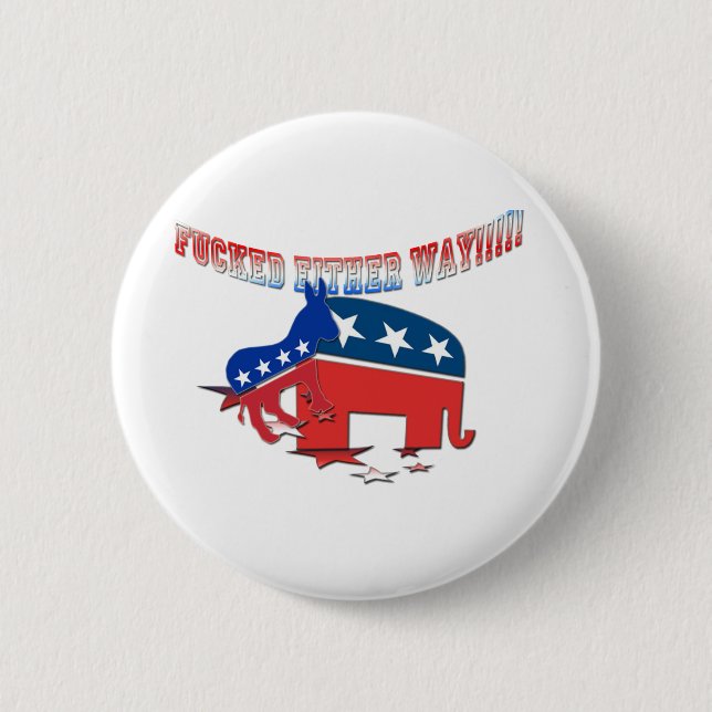 Demokrat-Republikaner Button (Vorderseite)