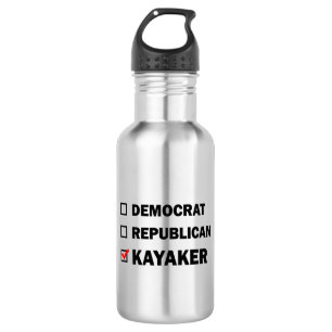 Demokrat Republikaner Kayaker Edelstahlflasche