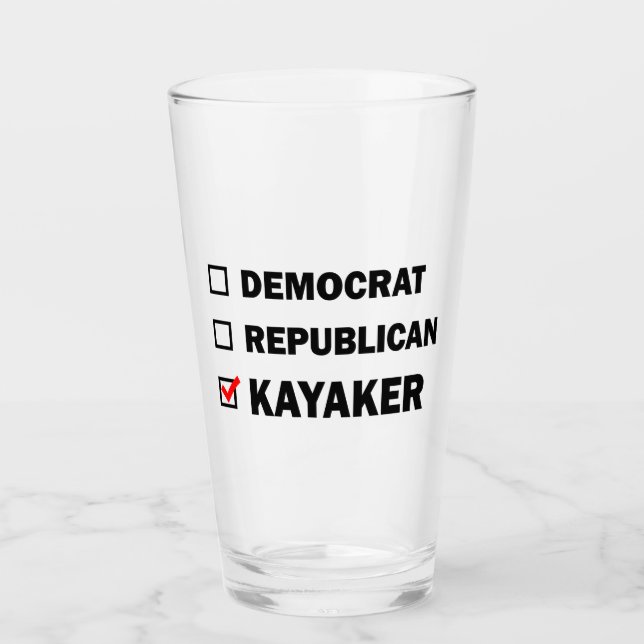 Demokrat Republikaner Kayaker Glas (Vorderseite)