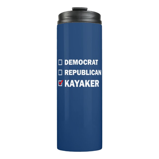 Demokrat Republikaner Kayaker Thermosbecher (Vorderseite)