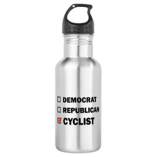 Demokrat Republikaner Zyklist Edelstahlflasche