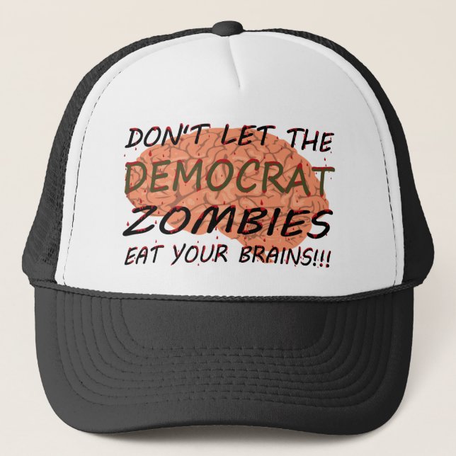 Demokrat Zombies Truckerkappe (Vorderseite)