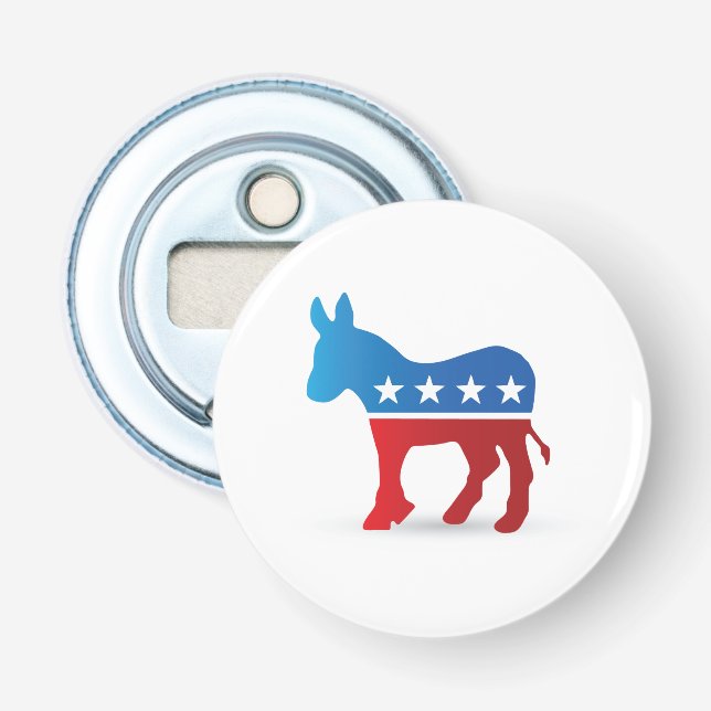Demokraten Donkey Button Flaschenöffner (Vorderseite)