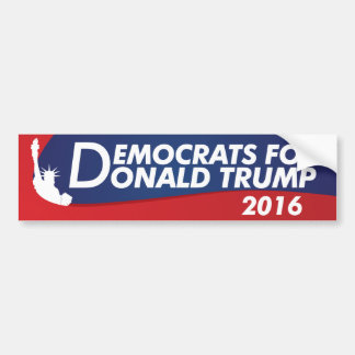 Demokraten für Donald Trump 2016 Autoaufkleber