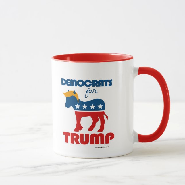 Demokraten für Trumpf 2016 Tasse (Rechts)