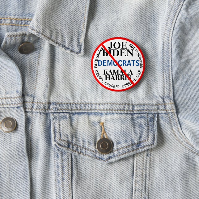 Demokraten Joe Biden Kamala Harris Button (Beispiel)