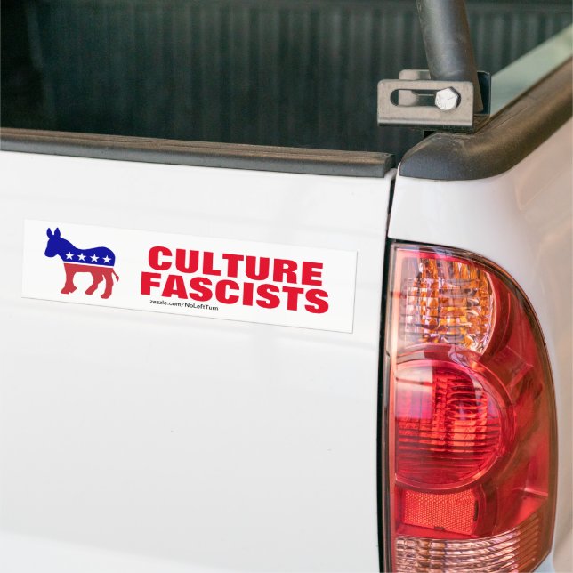Demokraten sind Kulturfaschisten Autoaufkleber (Auf Lkw)