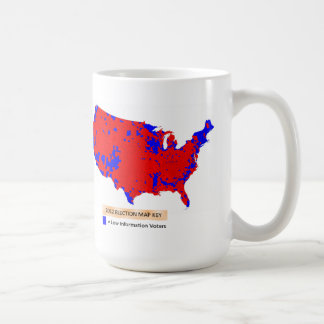 Demokraten sind niedrige Informations-Wähler Kaffeetasse