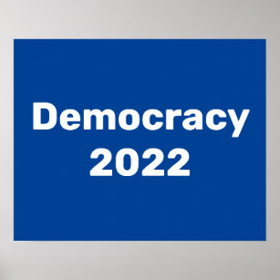 Demokratie 2022 Zwischenwahlen Poster