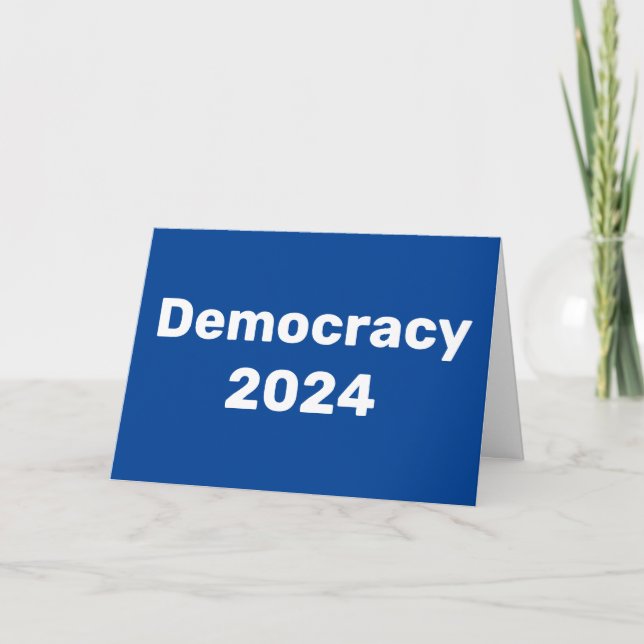 Demokratie 2024 Präsidentschaftswahl Karte (Vorderseite)