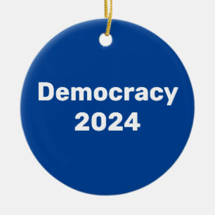 Demokratie 2024 Präsidentschaftswahl Keramik Ornament