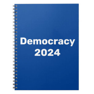 Demokratie 2024 Präsidentschaftswahl Notizblock