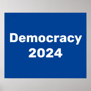 Demokratie 2024 Präsidentschaftswahl Poster