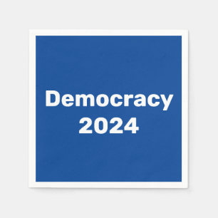 Demokratie 2024 Präsidentschaftswahl Serviette