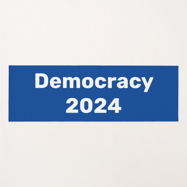 Demokratie 2024 Präsidentschaftswahl Yogamatte (Vorderseite (Horizontal))