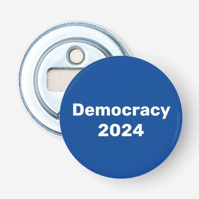 Demokratie 2024 Wahlkampfveranstaltung Flaschenöffner (Vorderseite)