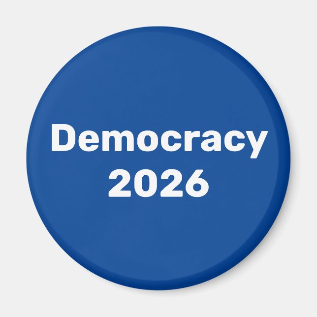 Demokratie 2026 Zwischenwahlen Magnet (Vorne)