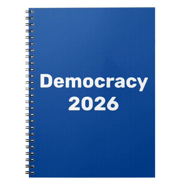 Demokratie 2026 Zwischenwahlen Notizblock (Vorderseite)