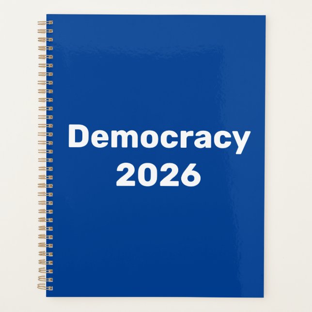 Demokratie 2026 Zwischenwahlen Planer (Vorderseite)