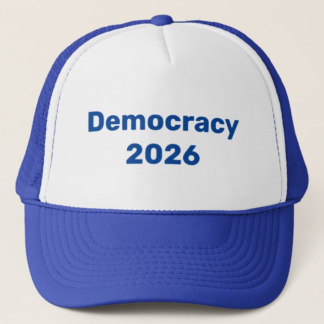 Demokratie 2026 Zwischenwahlen Truckerkappe (Vorderseite)
