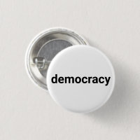 Demokratie einfache moderne Typografie schwarz-wei