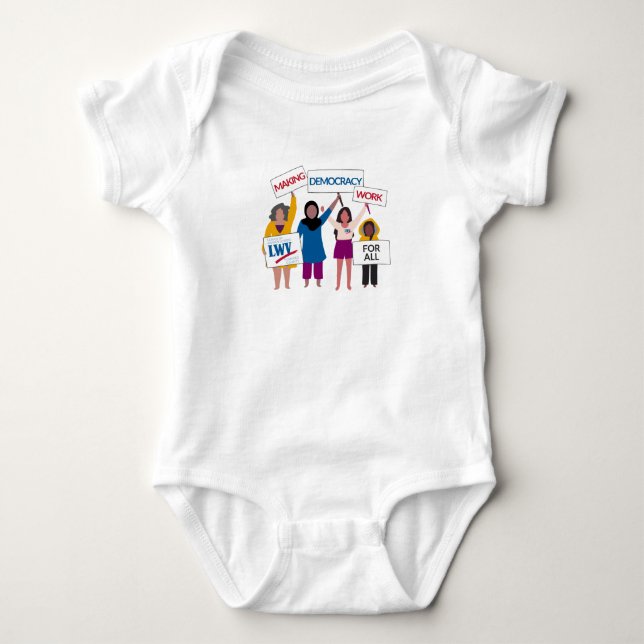 Demokratie funktioniert als Baby-Bodysuit Baby Strampler (Vorderseite)