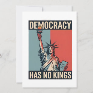 Demokratie Hat Keine Könige Liberty Status Amerika Dankeskarte