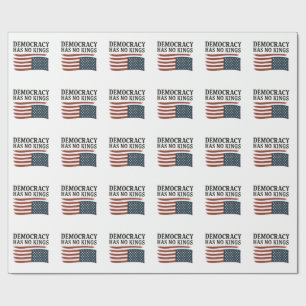 Demokratie hat keinen König gegen Trump USA Geschenkpapier