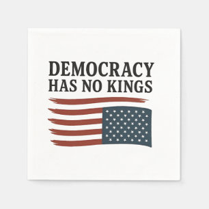 Demokratie hat keinen König gegen Trump USA Serviette