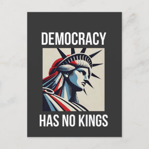 Demokratie hat keinen König-Librety-Status USA Einladungspostkarte