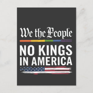 Demokratie hat keinen König-Librety-Status USA Einladungspostkarte