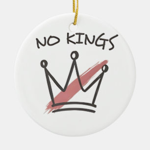 Demokratie hat keinen König-Librety-Status USA Keramik Ornament