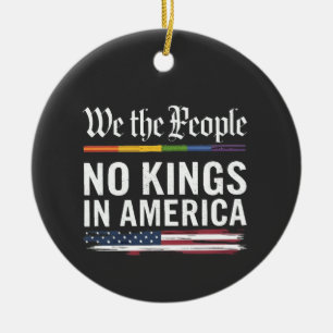 Demokratie hat keinen König-Librety-Status USA Keramik Ornament