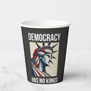 Demokratie hat keinen König-Librety-Status USA Pappbecher